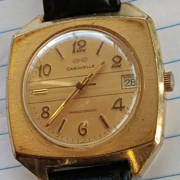 VINTAGE Caravelle Transistorized Mens Watch - Picture 1 of 7
